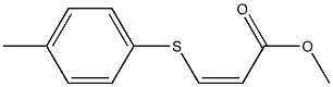 (Z)-3-[(4-Methylphenyl)thio]acrylic acid methyl ester Struktur