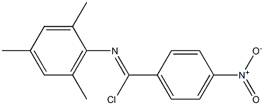 Chloro(4-nitrophenyl)-N-(2,4,6-trimethylphenyl)methanimine Struktur