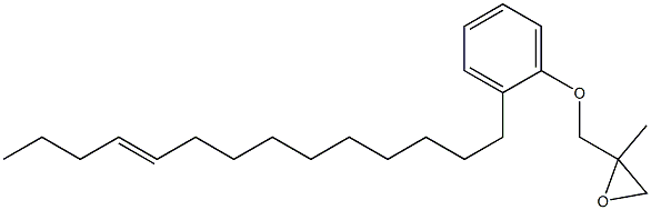 2-(10-Tetradecenyl)phenyl 2-methylglycidyl ether Struktur