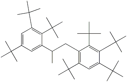 1-(2,3,4,6-Tetra-tert-butylphenyl)-2-(2,3,5-tri-tert-butylphenyl)propane Struktur