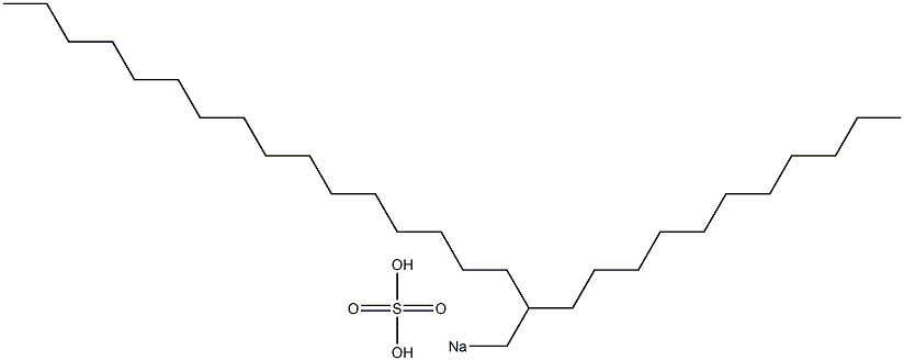 Sulfuric acid 2-undecyloctadecyl=sodium salt Struktur