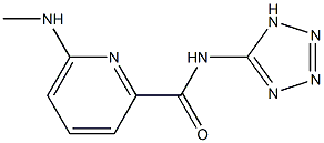 6-Methylamino-N-(1H-tetrazol-5-yl)pyridine-2-carboxamide Struktur