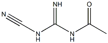 1-Acetyl-3-cyanoguanidine Struktur