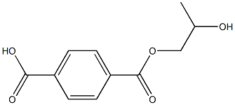 1,4-Benzenedicarboxylic acid 1-(2-hydroxypropyl) ester Struktur