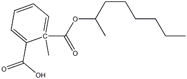 Phthalic acid 1-methyl 2-octyl ester Struktur