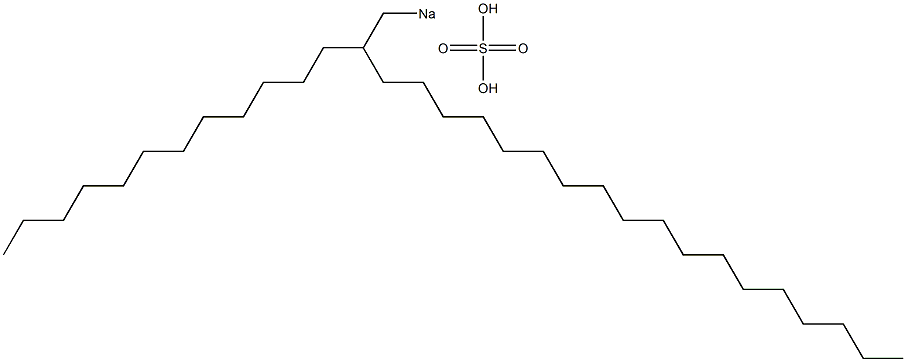 Sulfuric acid 2-dodecylicosyl=sodium salt Struktur