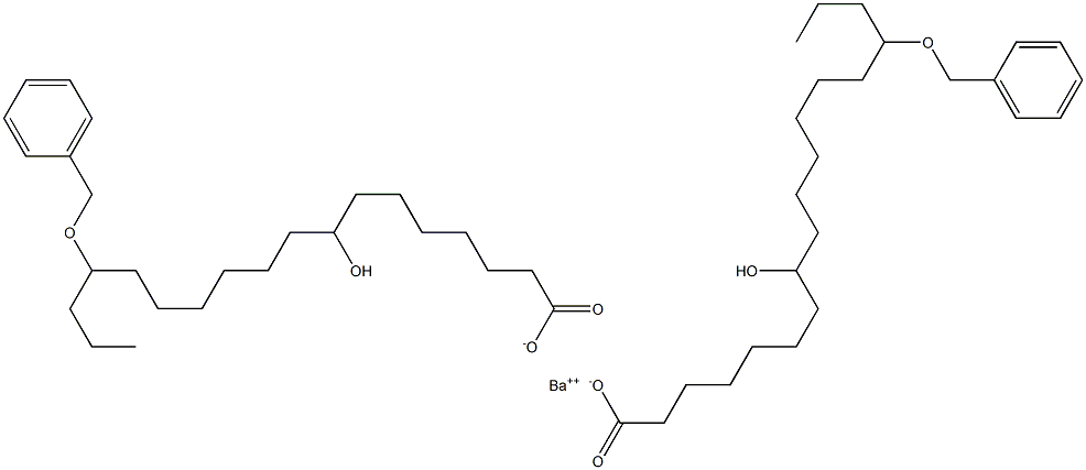 Bis(15-benzyloxy-8-hydroxystearic acid)barium salt Struktur