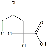 2,2,4,5-Tetrachlorovaleric acid Struktur