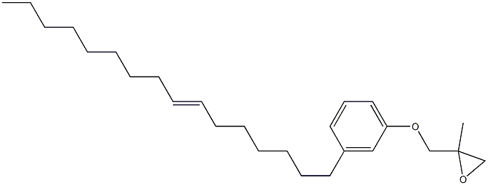 3-(7-Hexadecenyl)phenyl 2-methylglycidyl ether Struktur