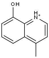 4-Methyl-8-hydroxyquinolinium Struktur