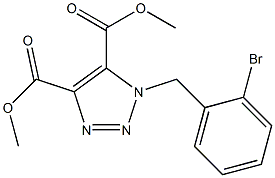 1-(2-Bromobenzyl)-1H-1,2,3-triazole-4,5-dicarboxylic acid dimethyl ester Struktur