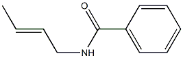 N-(2-Butenyl)benzamide Struktur