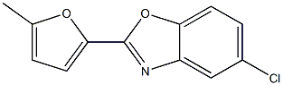 5-Chloro-2-(5-methylfuran-2-yl)benzoxazole Struktur