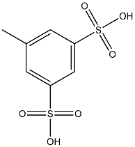 5-Methyl-1,3-benzenedisulfonic acid Struktur