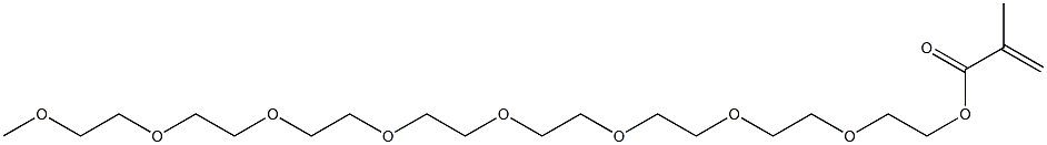 Methacrylic acid 3,6,9,12,15,18,21,24-octaoxapentacosane-1-yl ester Struktur