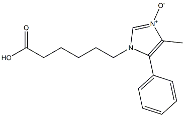 6-[(4-Methyl-5-phenyl-1H-imidazole 3-oxide)-1-yl]hexanoic acid Struktur