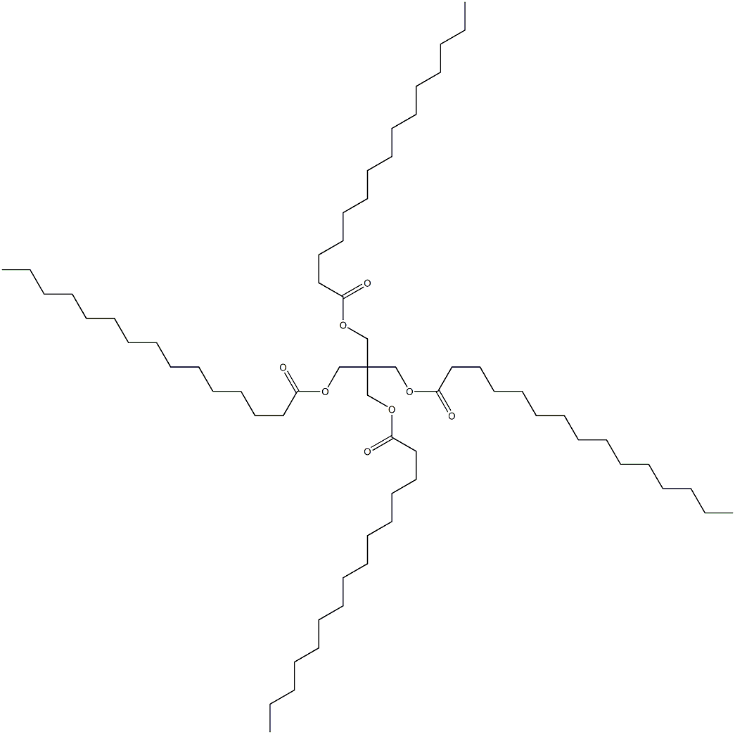 2,2-Bis[(pentadecanoyloxy)methyl]-1,3-propanediol dipentadecanoate Struktur