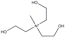 Methyltris(2-hydroxyethyl) ammonium Struktur