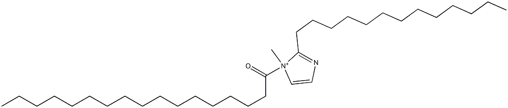 1-Methyl-1-heptadecanoyl-2-tridecyl-1H-imidazol-1-ium Struktur