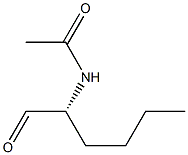 (+)-N-[(R)-1-Formylpentyl]acetamide Struktur