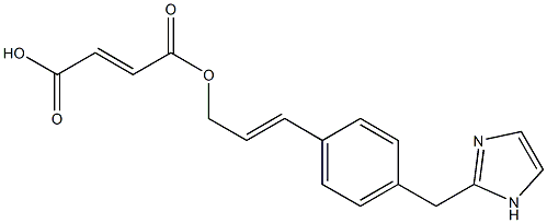 (E)-3-[[[(E)-3-[4-(1-Imidazolylmethyl)phenyl]-2-propenyl]oxy]carbonyl]propenoic acid Struktur