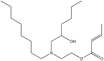 Crotonic acid 2-[N-(2-hydroxyhexyl)-N-octylamino]ethyl ester Struktur