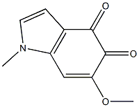 1-Methyl-6-methoxy-1H-indole-4,5-dione Struktur