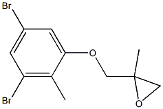 3,5-Dibromo-2-methylphenyl 2-methylglycidyl ether Struktur