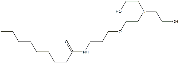 N-[3-[2-[Bis(2-hydroxyethyl)amino]ethoxy]propyl]nonanamide Struktur