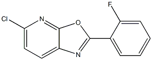 2-(2-Fluorophenyl)-5-chlorooxazolo[5,4-b]pyridine Struktur