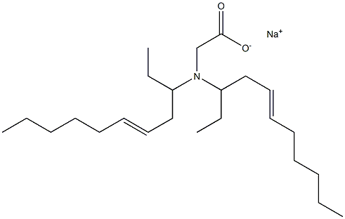 N,N-Di(5-undecen-3-yl)aminoacetic acid sodium salt Struktur