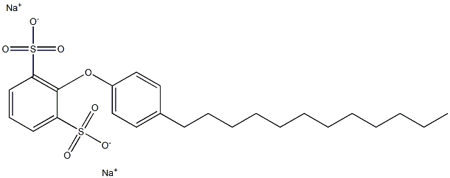 4'-Dodecyl[oxybisbenzene]-2,6-disulfonic acid disodium salt Struktur