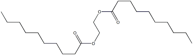 Dicapric acid ethylene ester Struktur