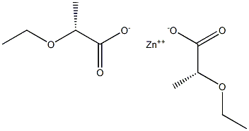 Bis[[R,(+)]-2-ethoxypropionic acid] zinc salt Struktur