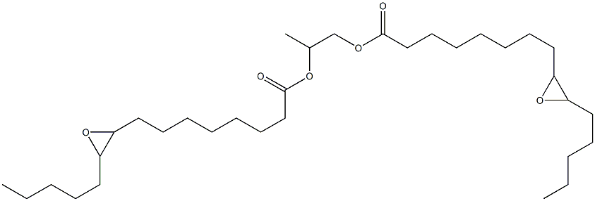 Bis(9,10-epoxypentadecanoic acid)1,2-propanediyl ester Struktur