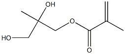 Methacrylic acid 2,3-dihydroxy-2-methylpropyl ester Struktur