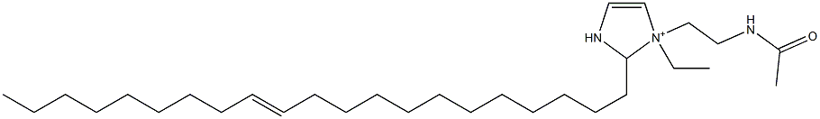 1-[2-(Acetylamino)ethyl]-1-ethyl-2-(12-henicosenyl)-4-imidazoline-1-ium Struktur