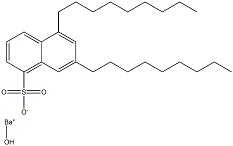 5,7-Dinonyl-1-naphthalenesulfonic acid hydroxybarium salt Struktur