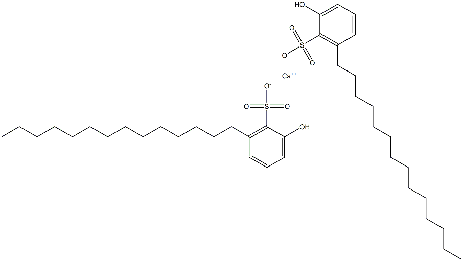 Bis(2-hydroxy-6-tetradecylbenzenesulfonic acid)calcium salt Struktur