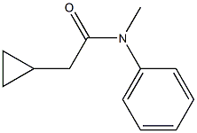 N-Methyl-N-phenylcyclopropaneacetamide Struktur