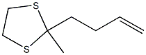 4-(2-Methyl-1,3-dithiolan-2-yl)-1-butene Struktur