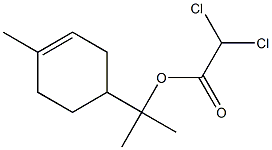 Dichloroacetic acid p-menth-1-en-8-yl ester Struktur