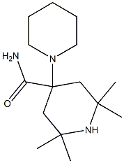 4-(1-Piperidyl)-2,2,6,6-tetramethyl-4-piperidinecarboxamide Struktur