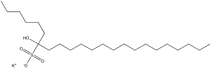 7-Hydroxytricosane-7-sulfonic acid potassium salt Struktur