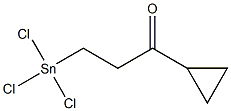 1-(Trichlorostannyl)-3-cyclopropylpropan-3-one Struktur