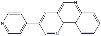 3-(Pyridin-4-yl)-1,2,4-triazino[5,6-c]quinoline Struktur