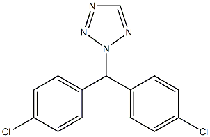 2-[Bis(4-chlorophenyl)methyl]-2H-tetrazole Struktur