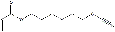 Acrylic acid 6-thiocyanatohexyl ester Struktur