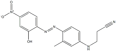 N-Cyanoethyl-p-(4-nitro-2-hydroxyphenylazo)-m-toluidine Struktur