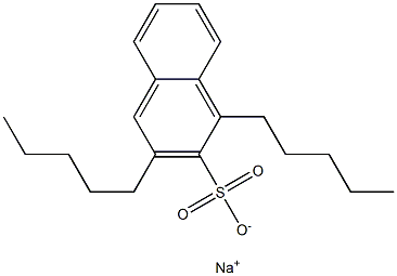 1,3-Dipentyl-2-naphthalenesulfonic acid sodium salt Struktur